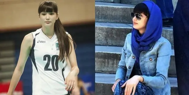Pesona atlet voli Sabina Altynbekova mengenakan jilbab Pesona atlet voli Sabina Altynbekova mengenakan jilbab