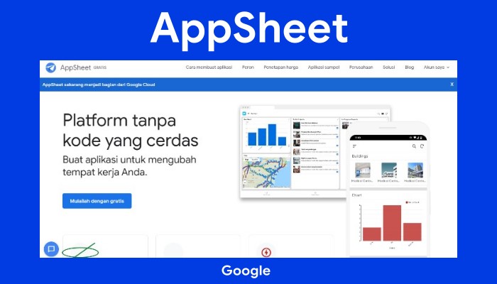 Biar gampang, Google buat perancang aplikasi tanpa pengkodean