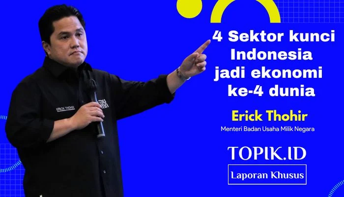 Erick Thohir ungkap 4 sektor kunci Indonesia jadi ekonomi ke-4 dunia
