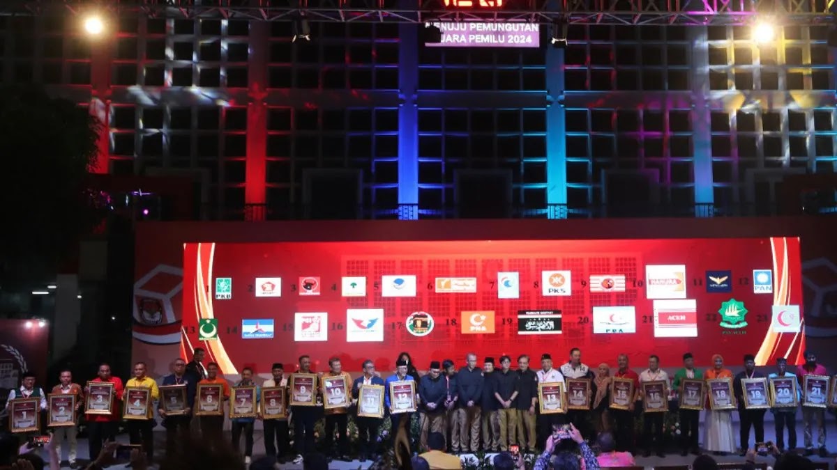 Daftar nomor urut parpol peserta Pemilihan Umum 2024