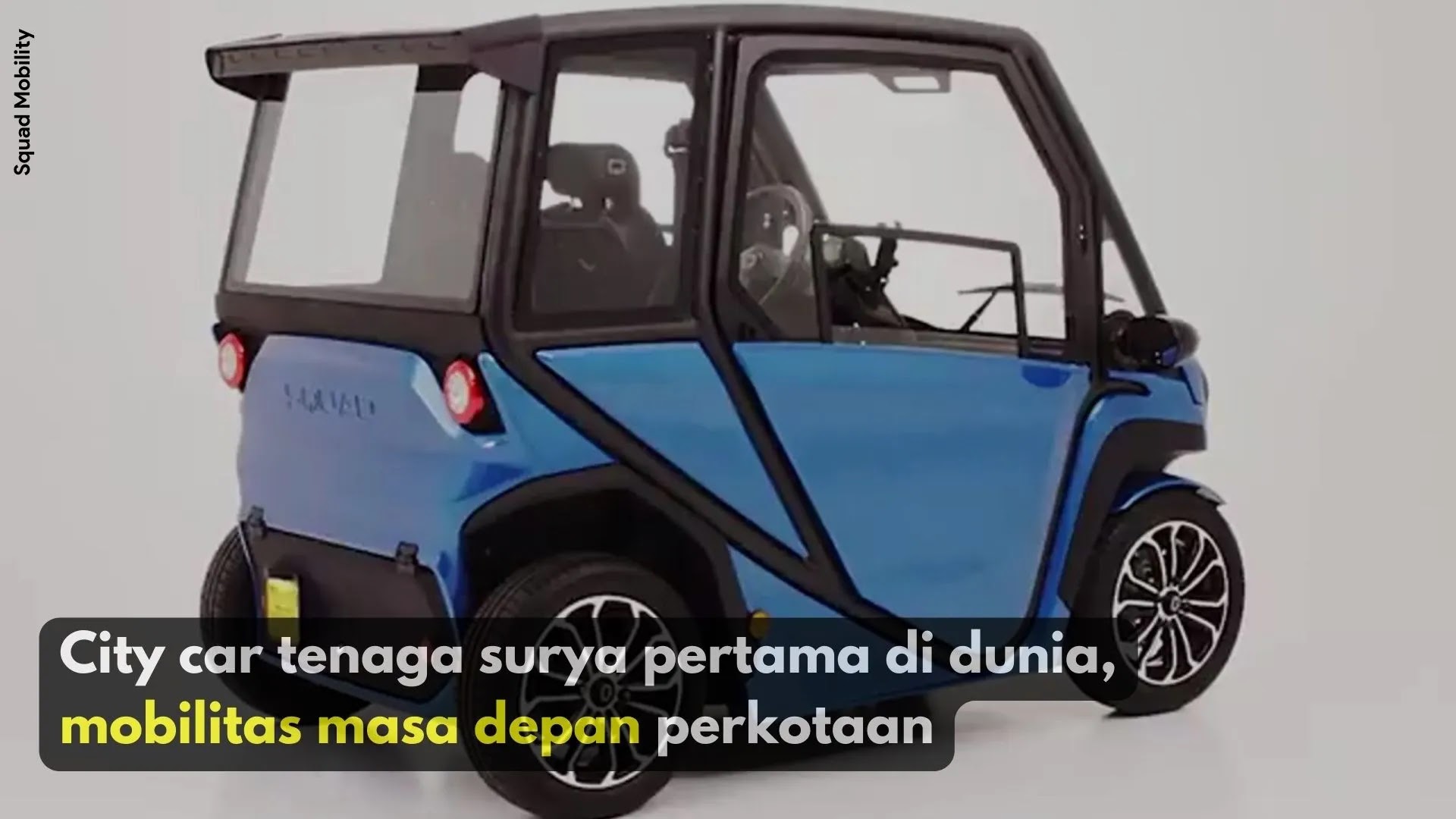 Mobil tenaga surya pertama di dunia, mobilitas masa depan perkotaan