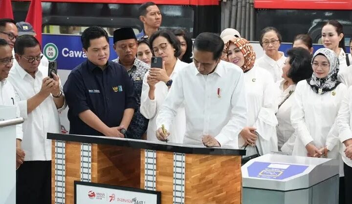 Resmikan LRT Jabodebek, Presiden Jokowi: Bismillahirrahmanirrahim