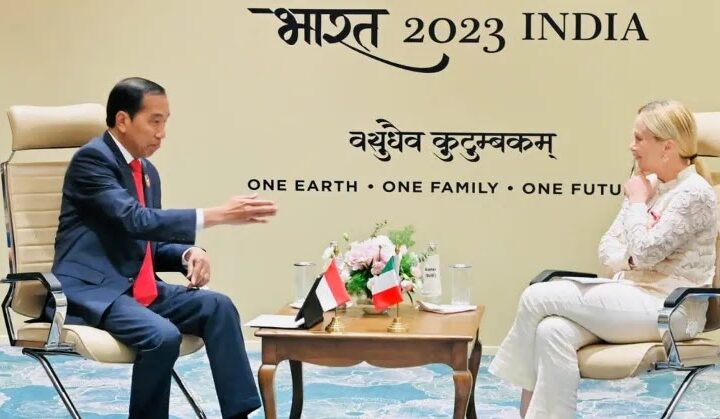 Presiden Jokowi ajak PM Italia kembangkan kendaraan listrik di IKN