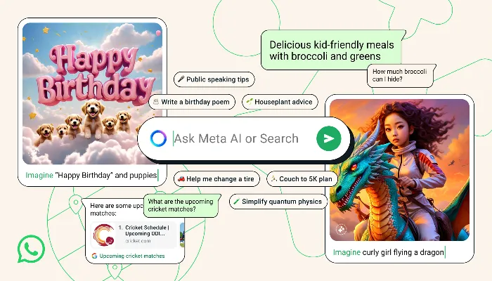 WhatsApp akan sematkan AI, bisa buat gambar dan video