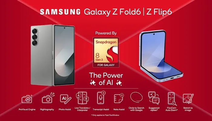 Samsung Galaxy Z Fold6 dan Flip6 gunakan Snapdragon secara global