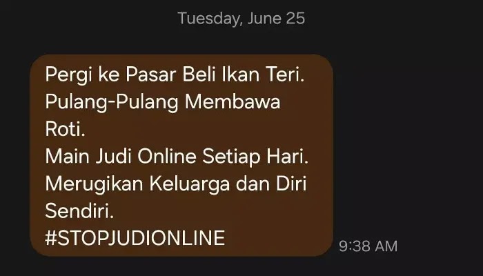 Gencar berantas judi online, Kominfo kirim pantun lewat SMS