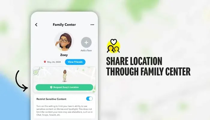 Snapchat luncurkan fitur berbagi lokasi di Family Center