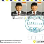 Ukraina rilis perangko wajah Presiden Prabowo Subianto
