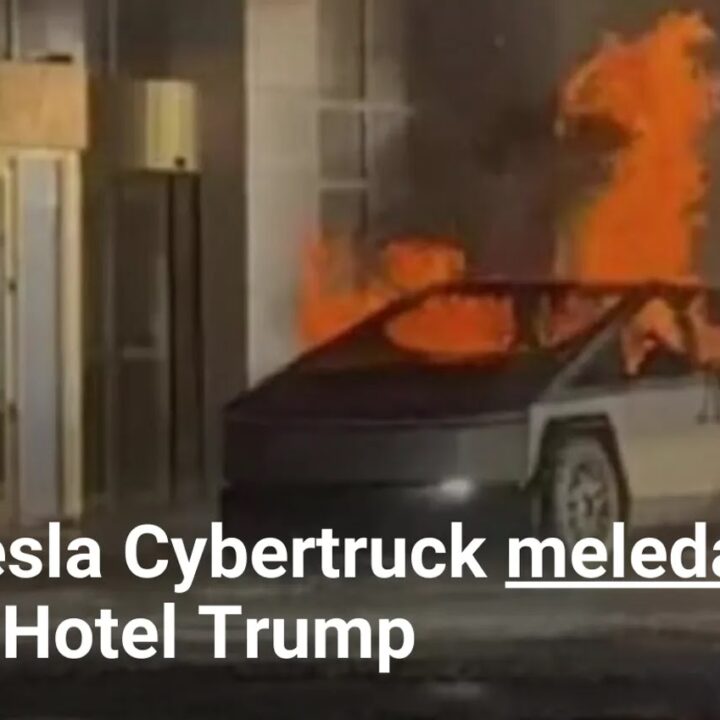 Tesla Cybertruck meledak di Hotel Trump