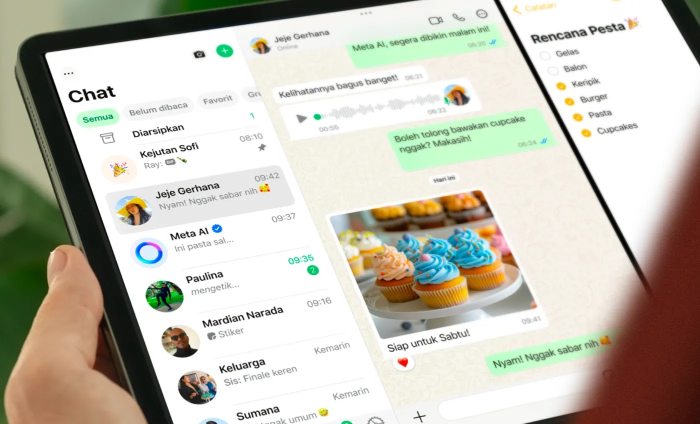 WhatsApp hadir di iPad, diklaim lebih multitasking