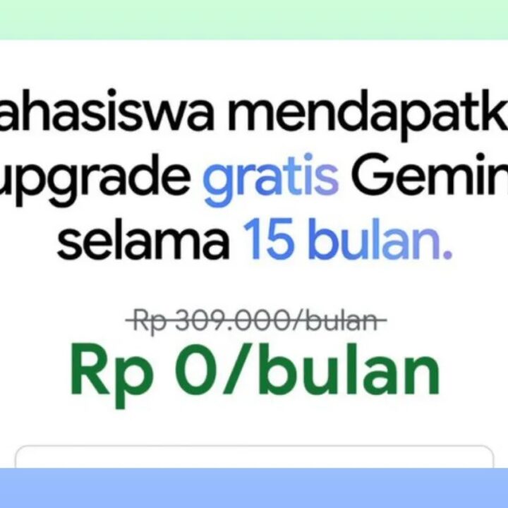 Hore! Gemini Pro gratis untuk mahasiswa selama 15 bulan