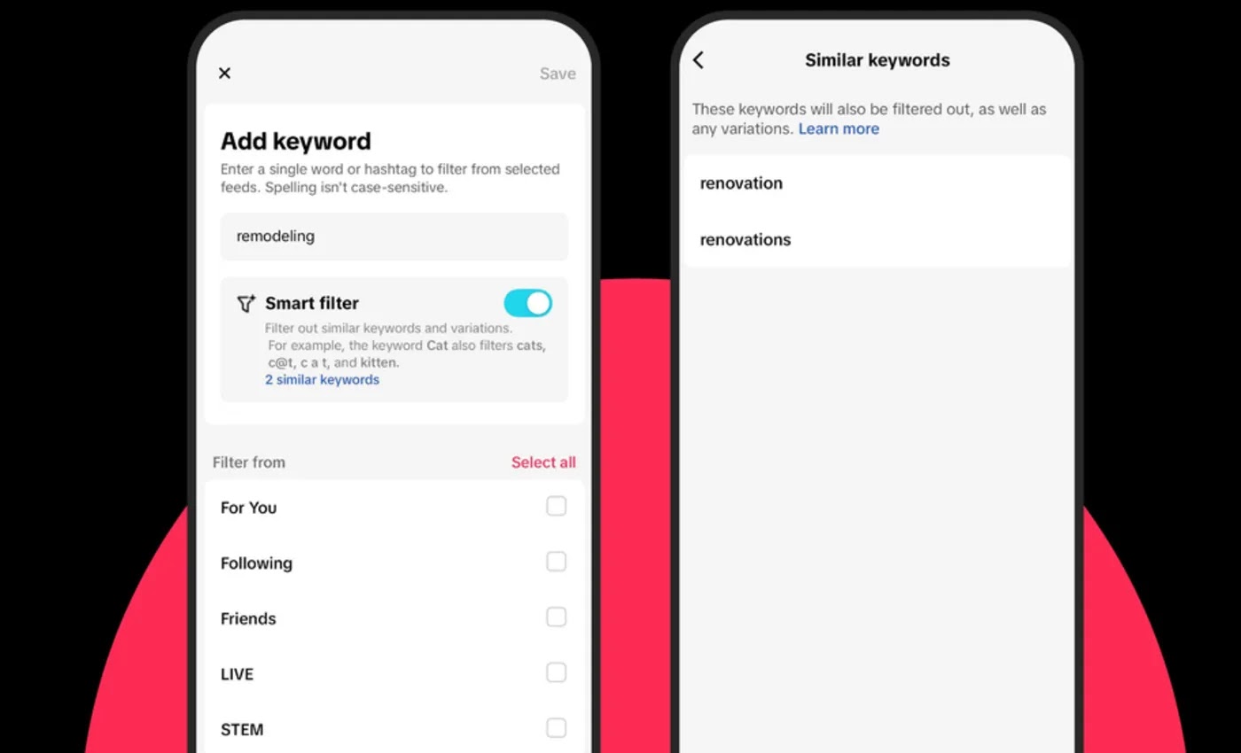 TikTok rilis fitur baru, bisa pilih topik berbasis filter cerdas
