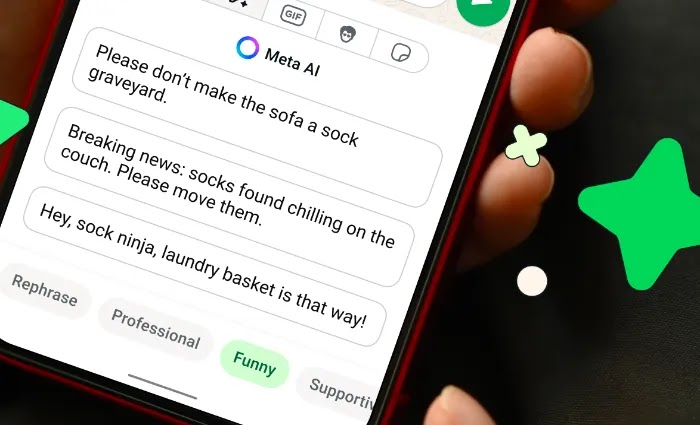 WhatsApp pamer fitur AI baru, bisa bantu tulis pesan lucu