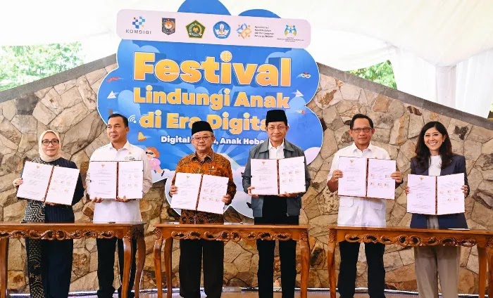 Komitmen lindungi anak di internet, 6 Menteri Prabowo teken MoU