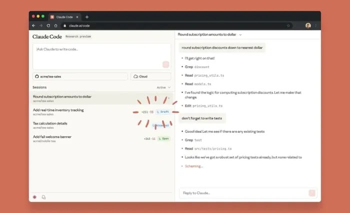 Claude Code versi web meluncur, Anthropic manjakan developer