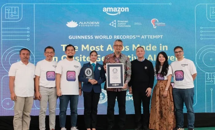 Bangga! siswa Jawa Barat pecahkan rekor dunia dengan AI Amazon