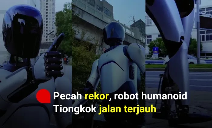 Pecah rekor, robot humanoid Tiongkok jalan terjauh