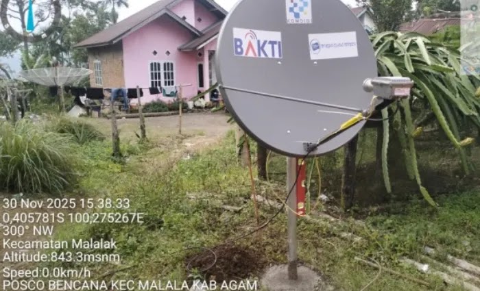 Ini 10 titik internet darurat SATRIA-1 di lokasi bencana Sumatera