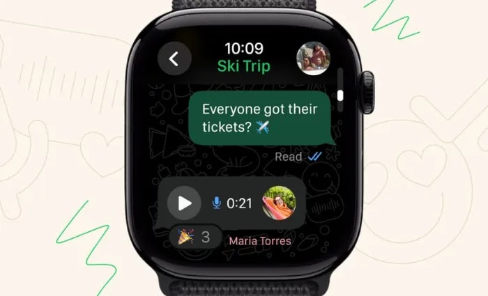 Tanpa iPhone, WhatsApp bisa digunakan langsung di Apple Watch