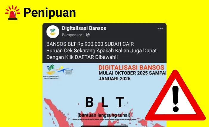 Waspada iklan bansos di Facebook, tautan palsu incar data warga