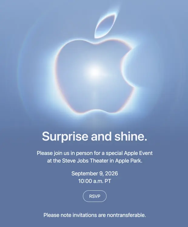 Apple Umumkan Event "Surprise and Shine" 9 September, iPhone 18 Pro dan iPhone Ultra Dirilis?