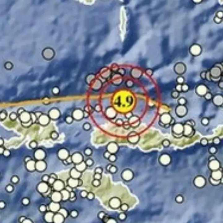 Gempa Magnitudo 4,9 Kembali Guncang Wilayah Timur Laut Ruteng, Manggarai, NTT