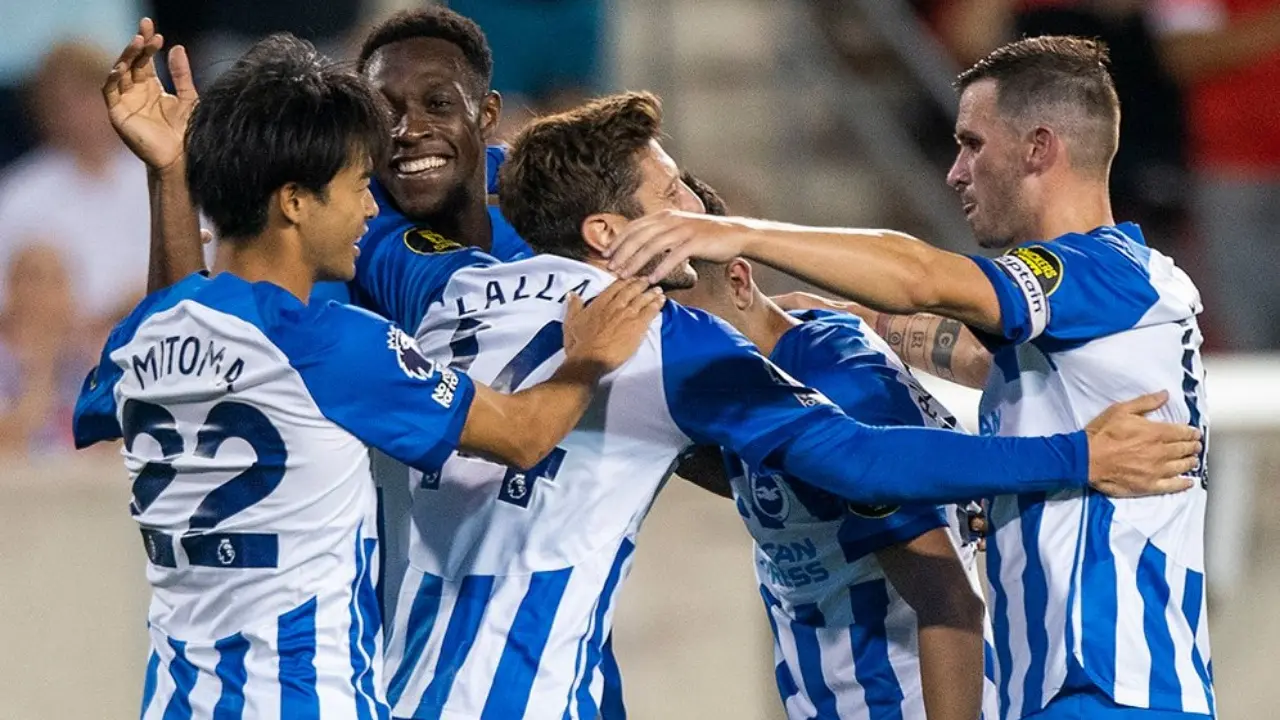 Pemain brighton Selebrasi