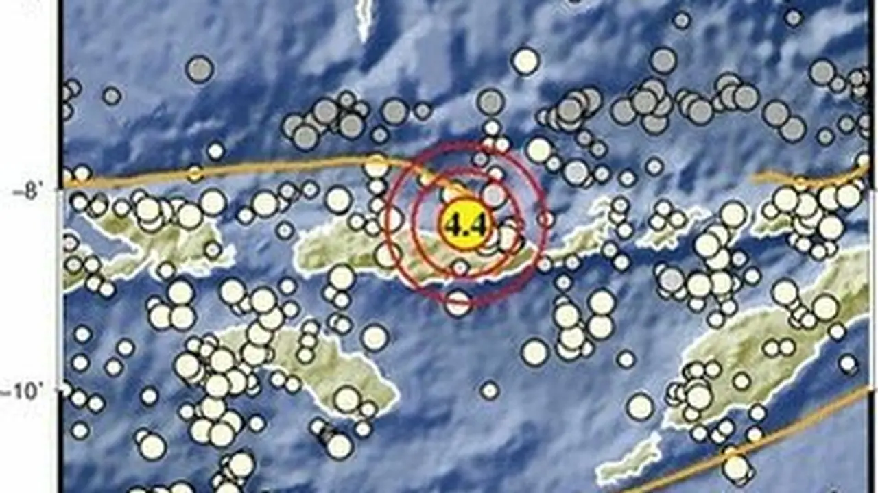 Gempa M 4,4 Guncang Nagekeo NTT, BMKG: Pusatnya 42 Km Timur Laut Mbay