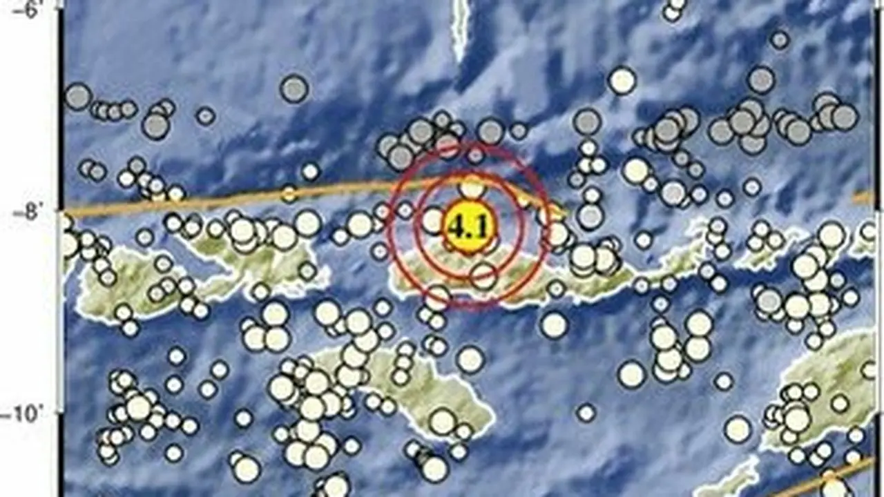 Gempa Magnitudo 4,1 Guncang Wilayah 52 Km Timur Laut Ruteng, Manggarai NTT