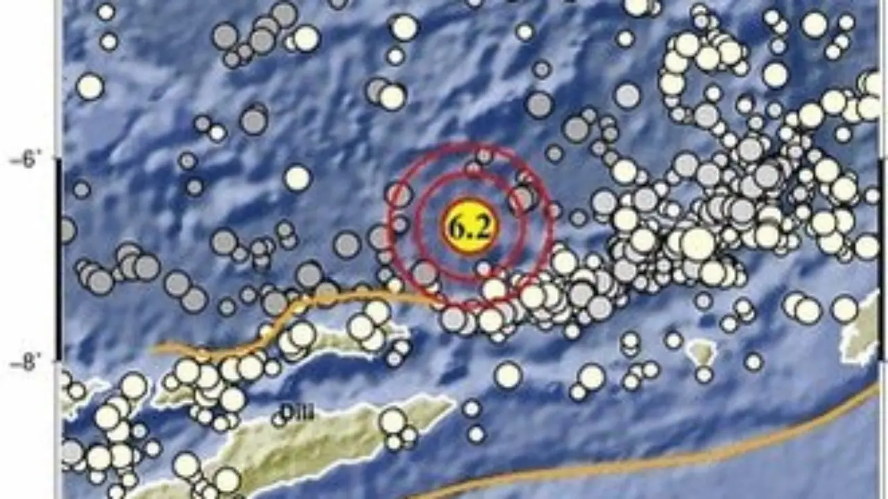 Gempa Maluku Barat Daya Magnitudo 6,2