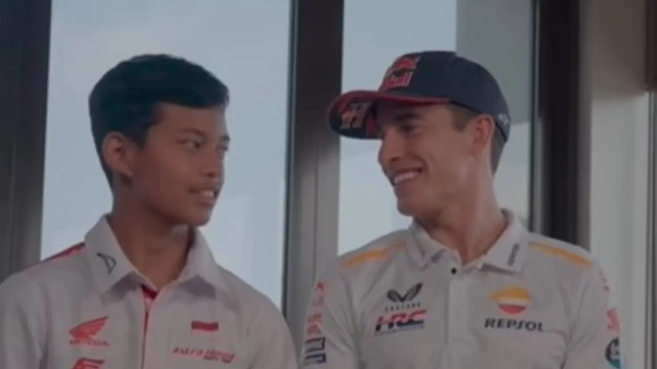 Marc Marquez Beri Komentar Semangat untuk Veda Ega Pratama di Sirkuit Aragon