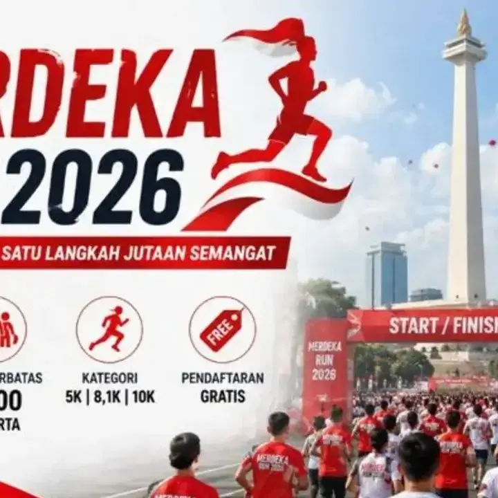 Merdeka Run 2026 Dibuka Lagi, Targetkan 8.100 Peserta Sambut HUT RI ke-81