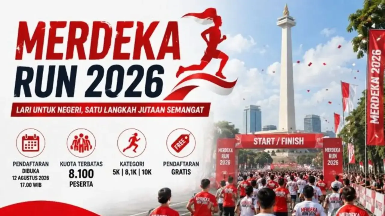 Merdeka Run 2026 Dibuka Lagi, Targetkan 8.100 Peserta Sambut HUT RI ke-81