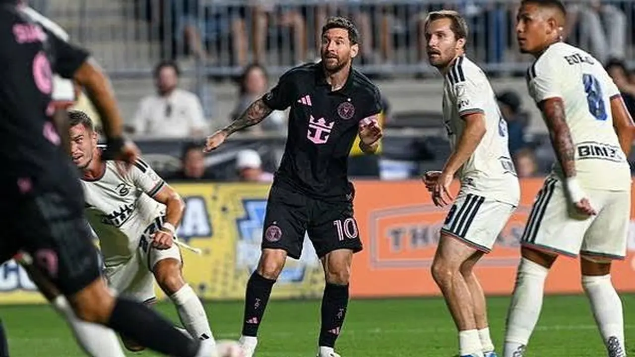Messi Cetak Gol, Inter Miami Ditahan Imbang Philadelphia Union 2-2