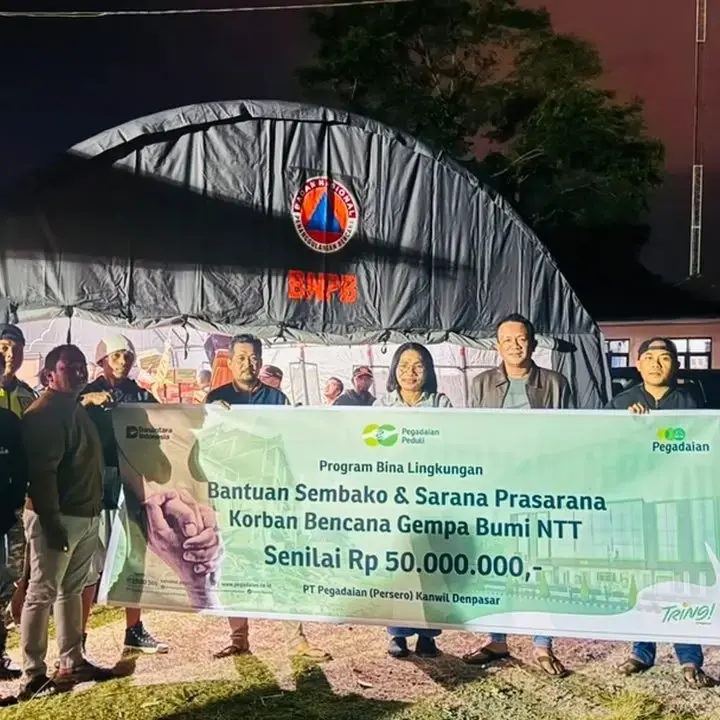 Pegadaian Berikan Bantuan Logistik untuk Korban Gempa NTT