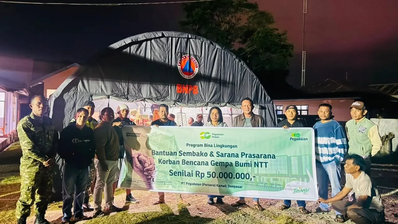Pegadaian Berikan Bantuan Logistik untuk Korban Gempa NTT