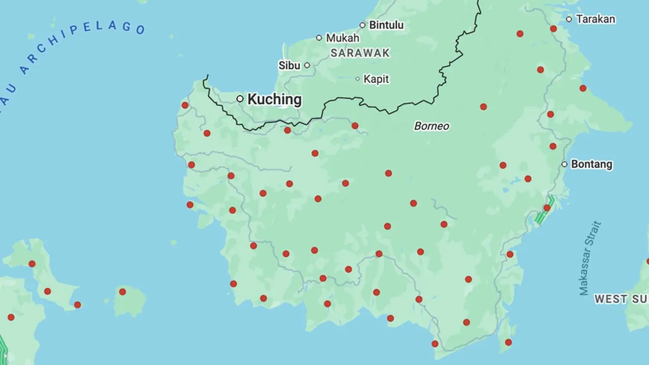 Warganet Cek Google Maps, Temukan Sebaran Indikator Kebakaran di Kalimantan