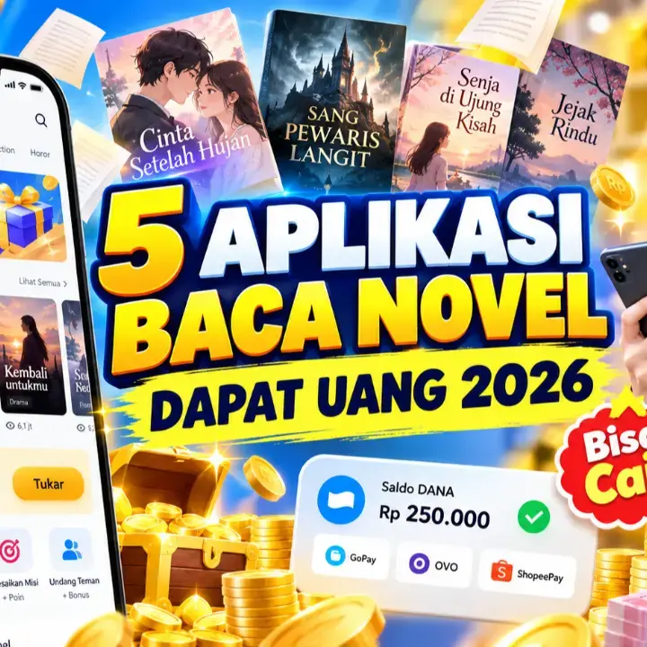 5 Aplikasi Baca Novel Dapat Uang 2026, Ada yang Bisa Dicairkan ke DANA