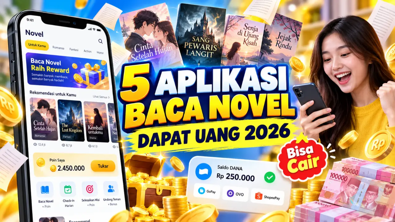 5 Aplikasi Baca Novel Capat Uang 2026