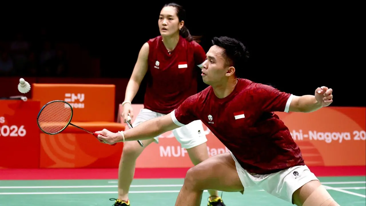 Amri Nita Raih Medali Perak Asian Games 2026 Usai Kalah Dari Jiang Wei Di Final Ganda Campuran