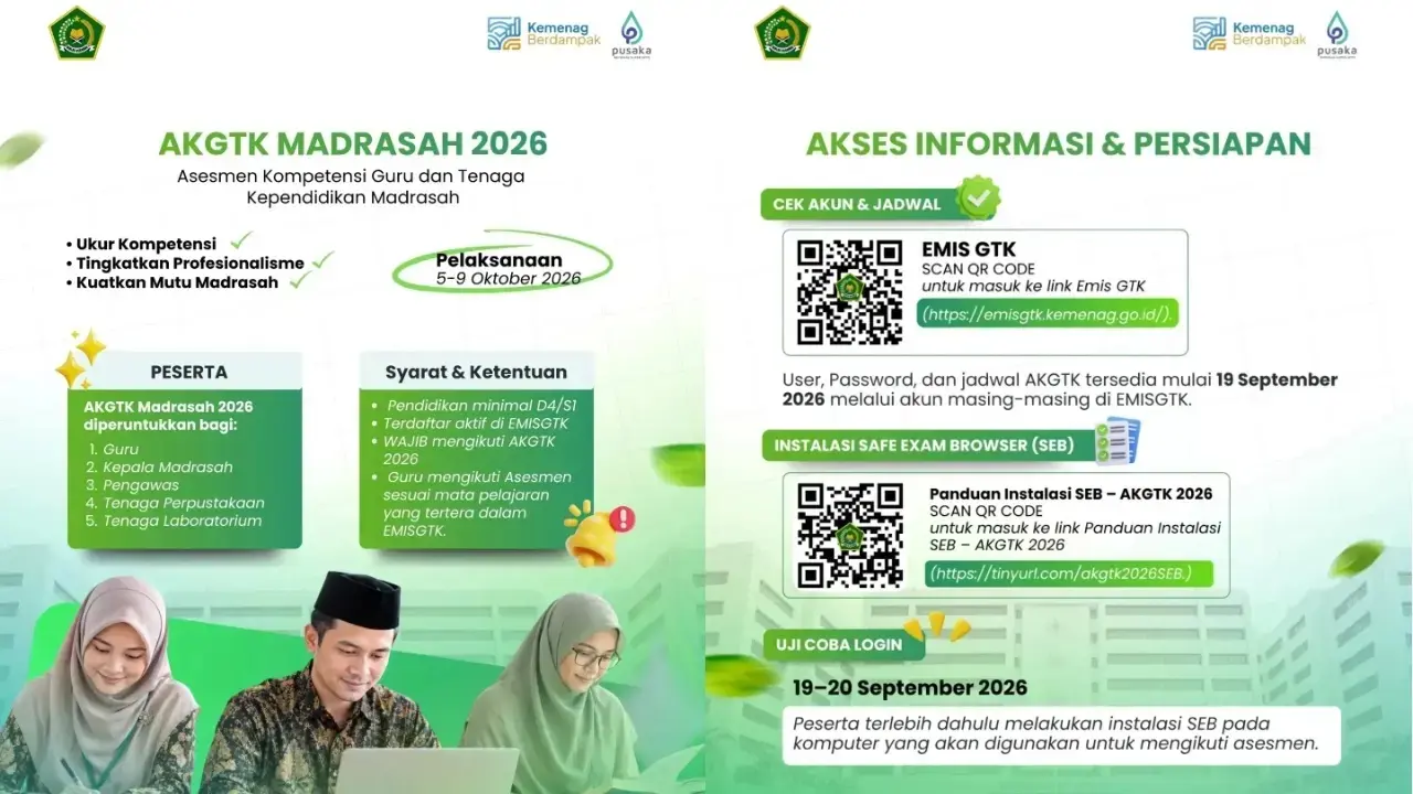 Cara Cek Akun Akgtk Madrasah 2026 Di Emis Gtk Lengkap Dengan Username Password Dan Jadwal Ujian
