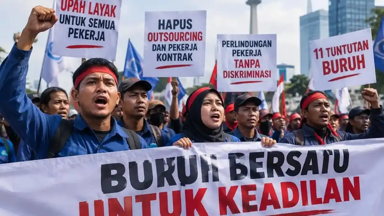 Demo Buruh Jakarta Hari Ini Kbpbi Kawal Ruu Pelindungan Ketenagakerjaan