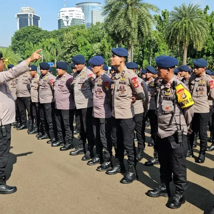 Demo Jakarta Hari Ini, 11.734 Personel Gabungan Dikerahkan di Tiga Titik Utama Pengamanan