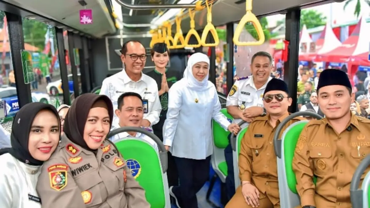 Harhubnas 2026 Khofifah Gratiskan Trans Jatim Di 8 Koridor Untuk Dorong Minat Transportasi Publik