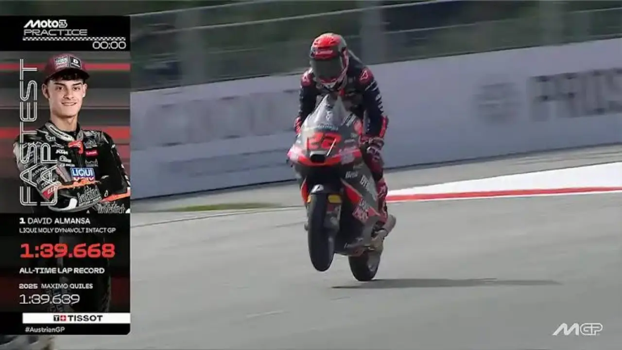 Hasil Practice Moto3 Austria 2026 David Almansa Tercepat Veda Ega Pratama Finis Di Posisi Ke 18