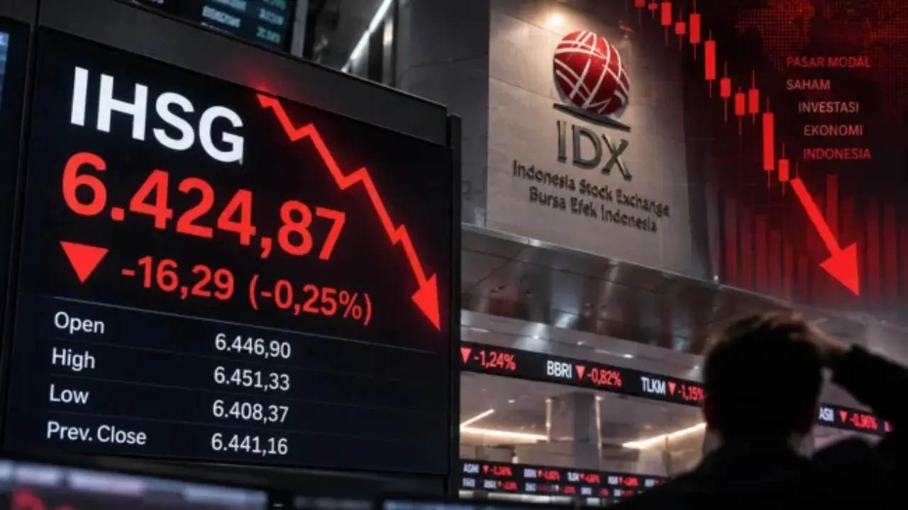 Ihsg Hari Ini Turun Ke 6 424 Saham Energi Tertekan Ini Daftar Yang Melemah Dan Menguat