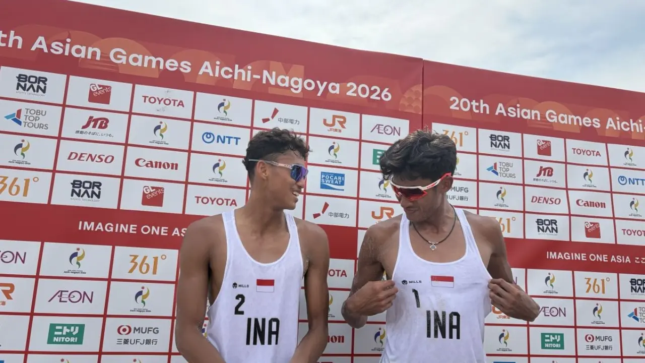 Imam Fairuz Lolos Ke 16 Besar Voli Pantai Asian Games 2026 Usai Kalahkan Korea Selatan