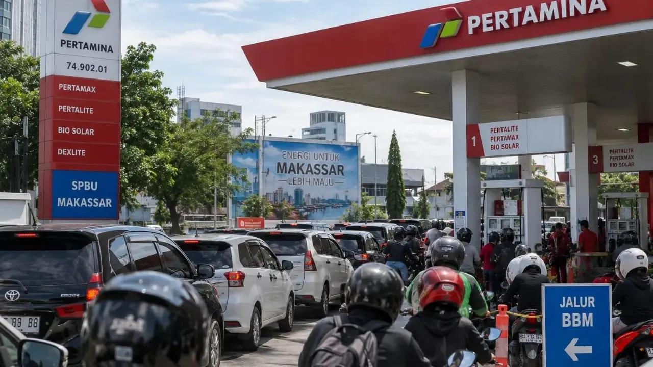 Makassar Krisis Bbm Harga Pertalite Di Pengecer Capai Rp35 Ribu Per Liter