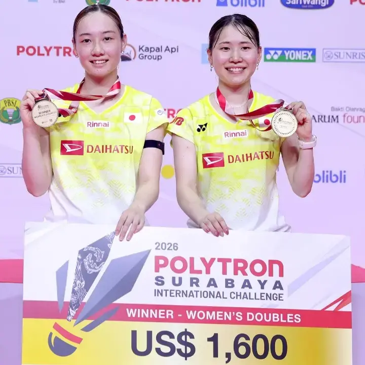 Mikoto Aiso/Momoha Niimi Juara Ganda Putri Polytron Surabaya International Challenge 2026