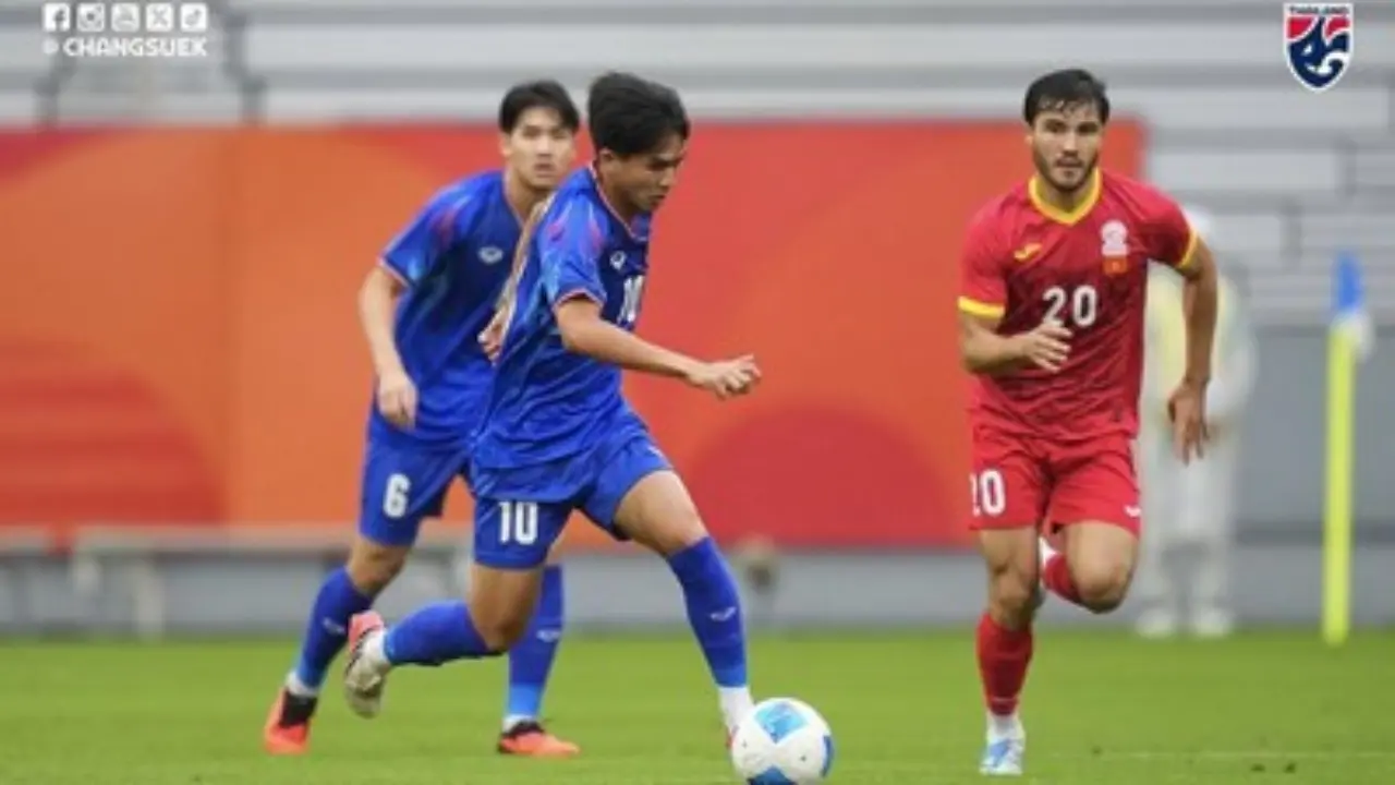 Sempat Tertinggal 0 2 Thailand U 23 Comeback Dan Kalahkan Kirgistan 3 2 Di Laga Perdana Asian Games 2026